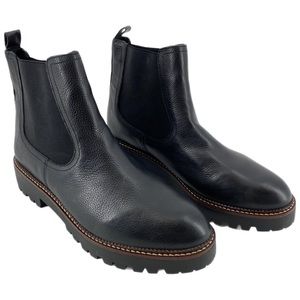 Caslon Black Leather Ankle Boots